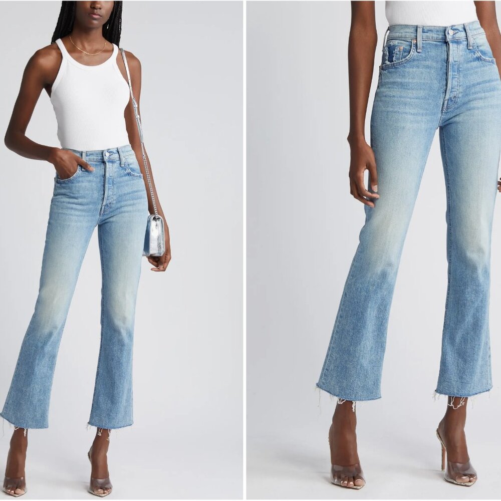 MOTHER Jeans - Mother Superior The Tripper Flood Fray Size 24